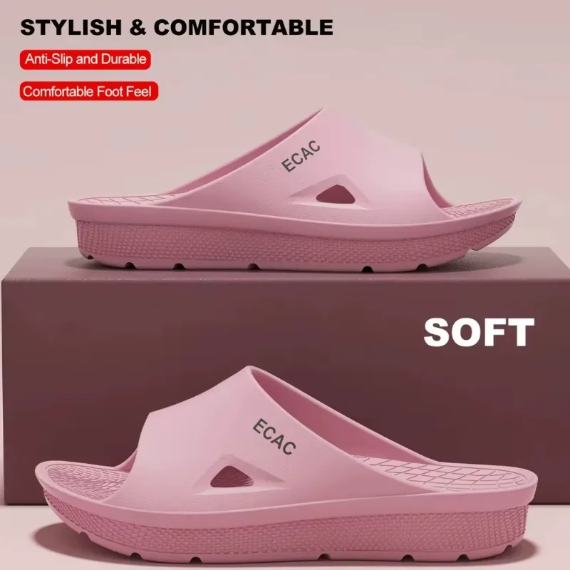 

Women Men Summer Non Slip Slippers EVA Soft Sole Home Outdoor Casual Flip Flops Bathroom Sandals Comfortable Fashion Slippers