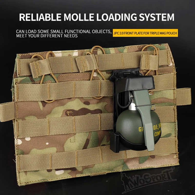 Tactical JPC Vest 2.0 Front Accessory Package Molle Standard Triple Package Airsoft Accessories