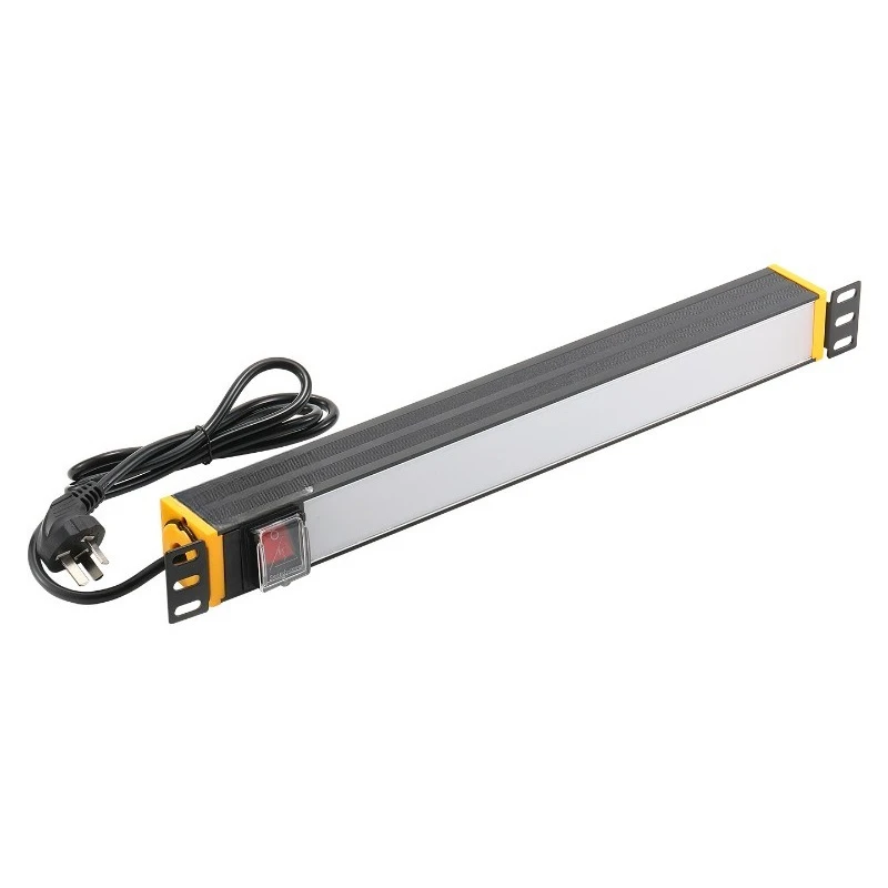 Rack Accessories 19 Inch Cabinet LED Light Cable Management Brush Dust Panel Blank Baffle Patch Panel for Network Server Cabinet