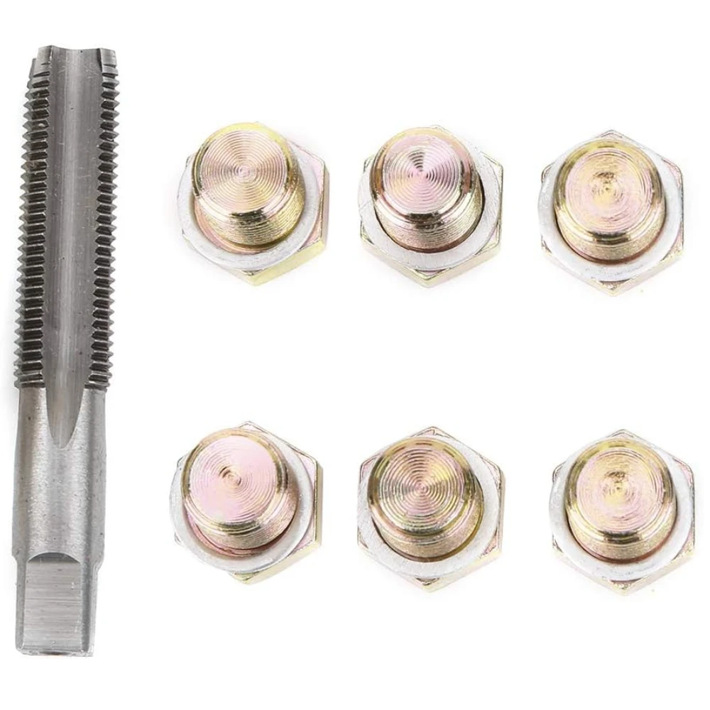 M13 X 1.25MM Oil Drain Plug Repair Kit Drain Plug Kit Oil Drain Plug Thread Repair Tool Kit Oil Pan Screws Rethread Tool