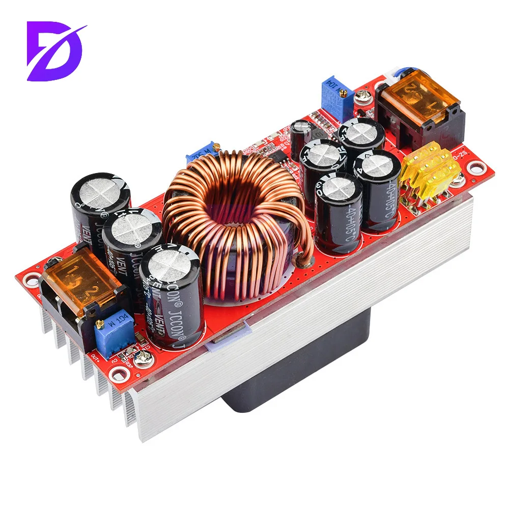 1800W 40A DC-DC Boost Converter Step Up Power Supply Module 10-60V To 12-90V Adjustable Voltage Charger Boost Converter
