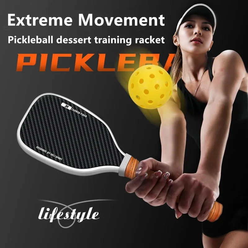 

Ракетка Pickleball 3KT700 Карбоновая пайка Тренировочная ракетка встречает стандарты сертификата USAPA, высокая эластичность, стабильный фиксатор