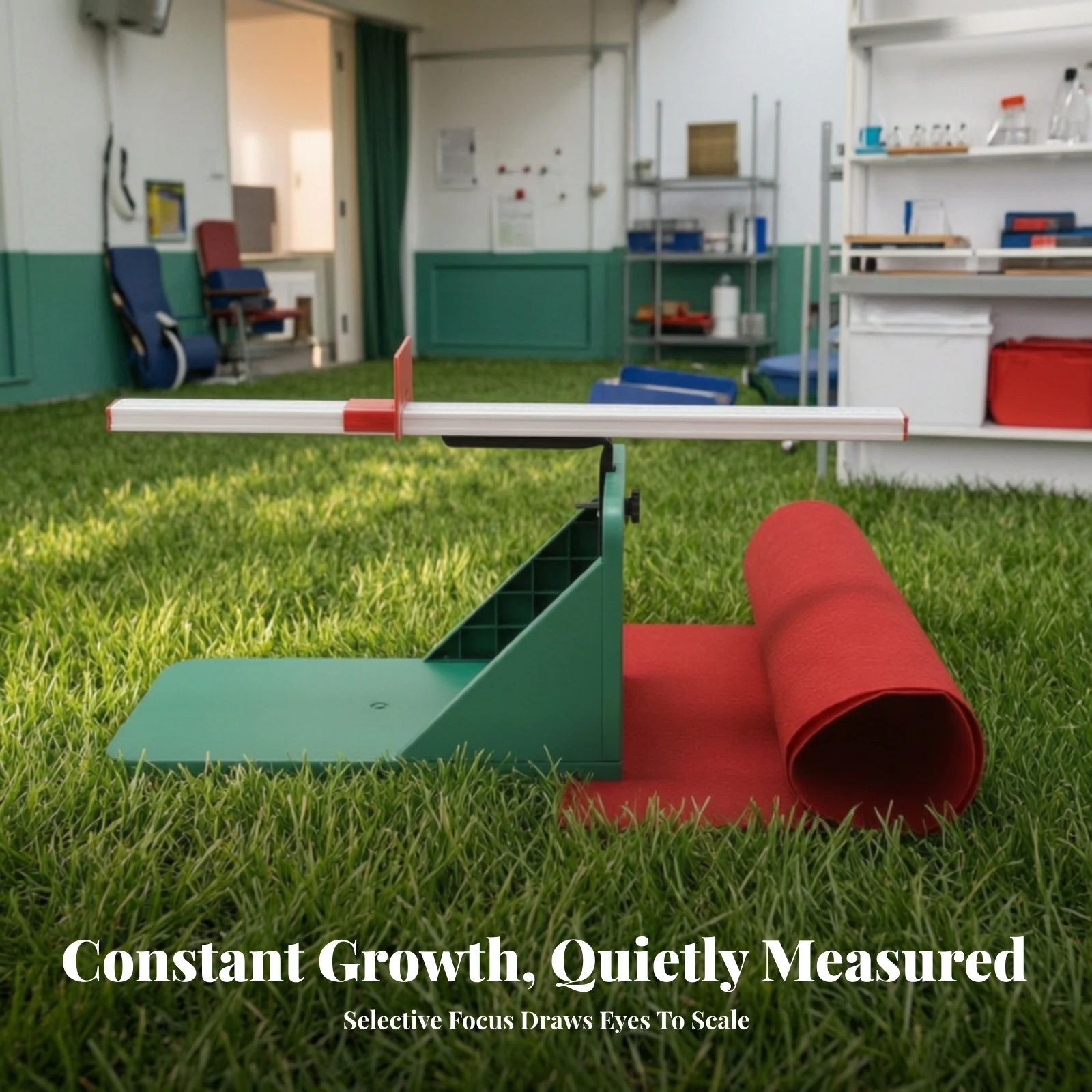 Sit and Reach Tester with Mat Easy to Read Sit and Reach Tester Flexibility Testing Device Adjustable for Students