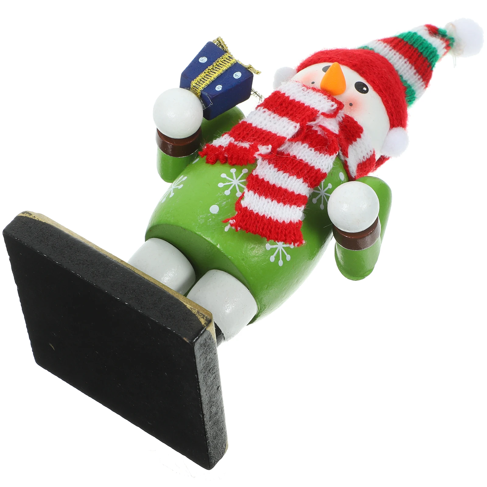 

Snowman Nutcracker Ornaments Wooden Christmas Decor Xmas Table Figurines Gifts Holiday Adornments Home Pieces