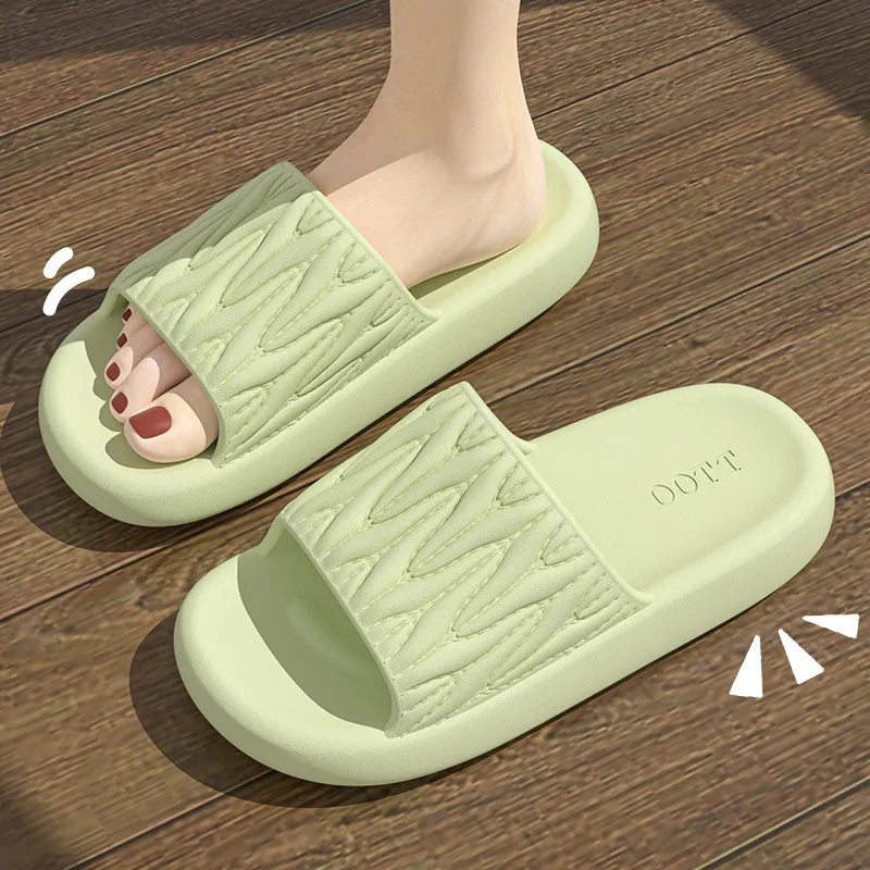 

Summer Women Cloud Slippers Indoor Home Casual Flip Flops Bathroom Anti Slip Soft Soled Slides Shoes Outdoor Beach Sandals