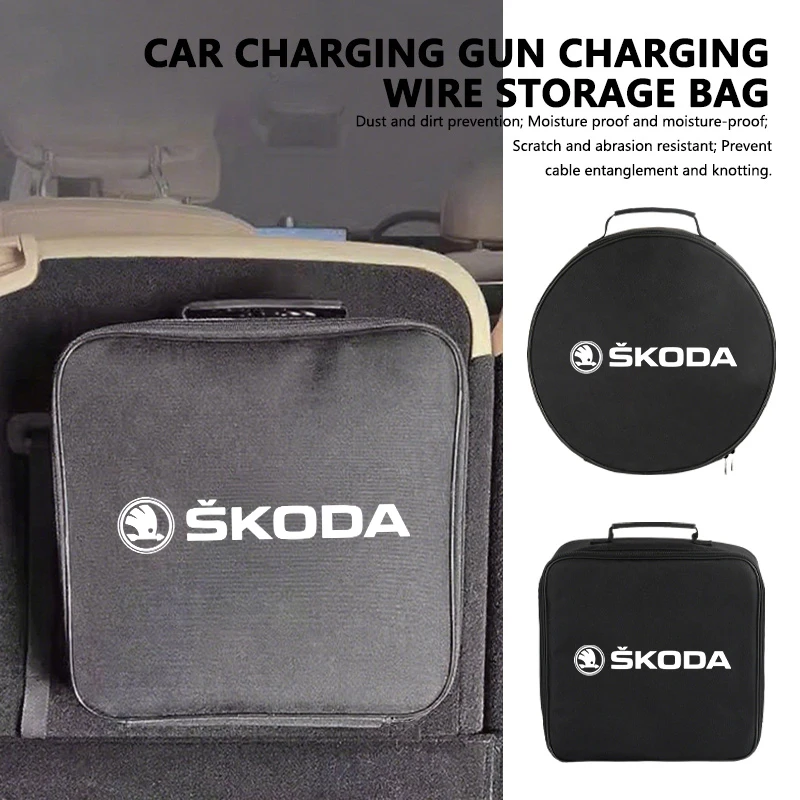 cabo-de-carregamento-para-carro-bolsa-de-armazenamento-para-pistola-de-carregamento-para-skoda-vrs-superb-yeti-octavia-enyaq-rapid-karoq-derivati
