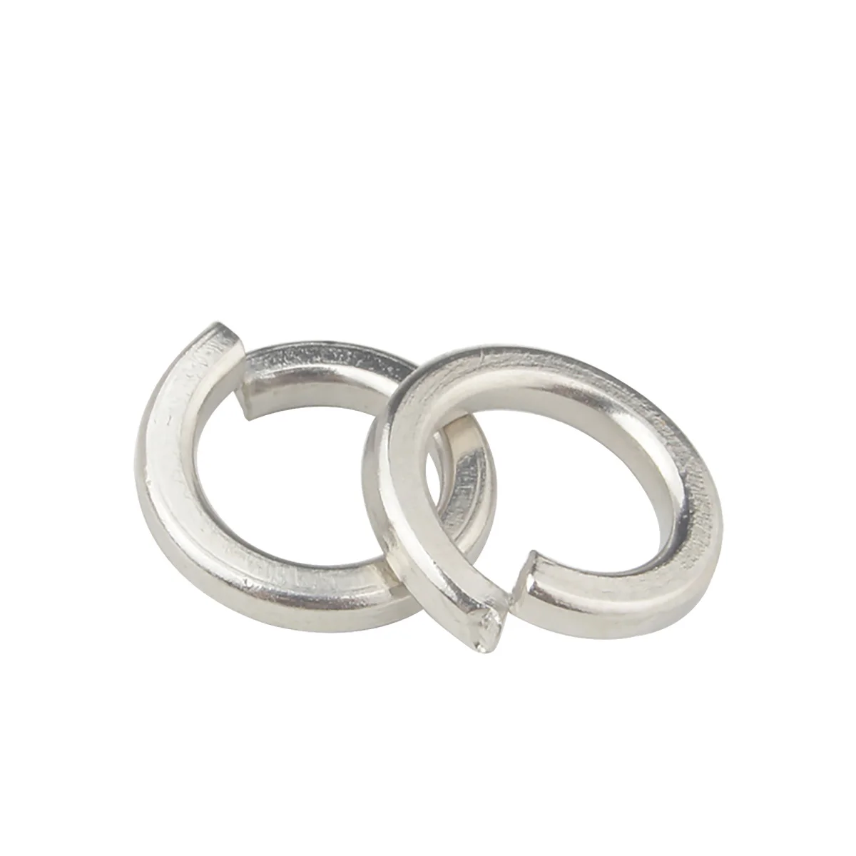 Nickel-Plated Thin Spring Washer, Open Spring Washer, Metal Elastic Washer M2-M6