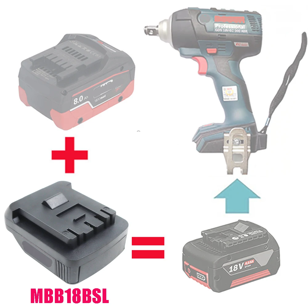 Imagem -03 - Conversor Adaptador para Metabo Bateria para Makita para Dewalt Bosch para Milwaukee Hitachi Ferramenta Mbb18mtl Mbb18dwl Mbb18htl