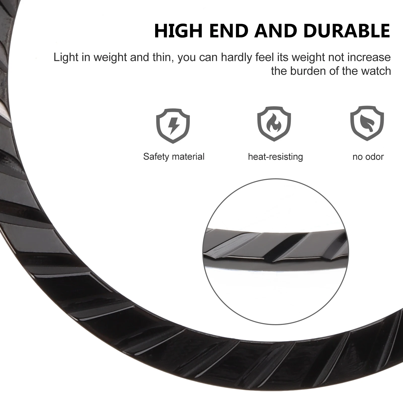 

Stainless Steel Watch Bezel Ring Protective Decorative Dial Screen Guard For Smartwatch Accessories Lightweight Thin Dustproof