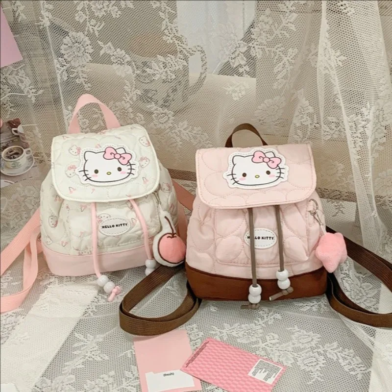

Японский рюкзак Sanrio Kawaii Hello Kitty, детская портативная сумка для хранения с героями мультфильмов, детская креативная сумка для хранения вещей, подарок на фестиваль