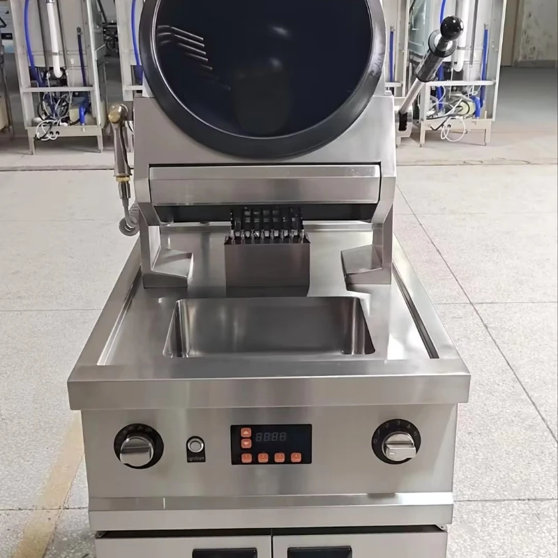 Large Capacity Automatic Cooking Machine Commercial Kitchen Equipment Robot Cooking Pot Rotary Robot Cooking Machine