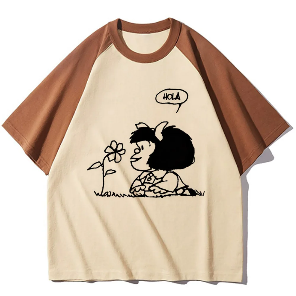 Mafalda top tees female Pastel Colorful Gothic Digital 2000s anime t-shirt Breathable Pop Culture Punk Digital