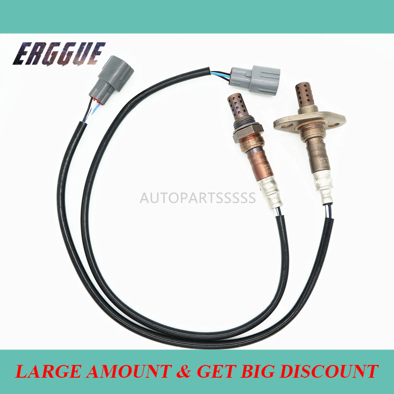 2PCS/SET Oxygen Sensor 234-4061 2344061 & 234-4205 2344205 For Toyota Corolla 1998-2002