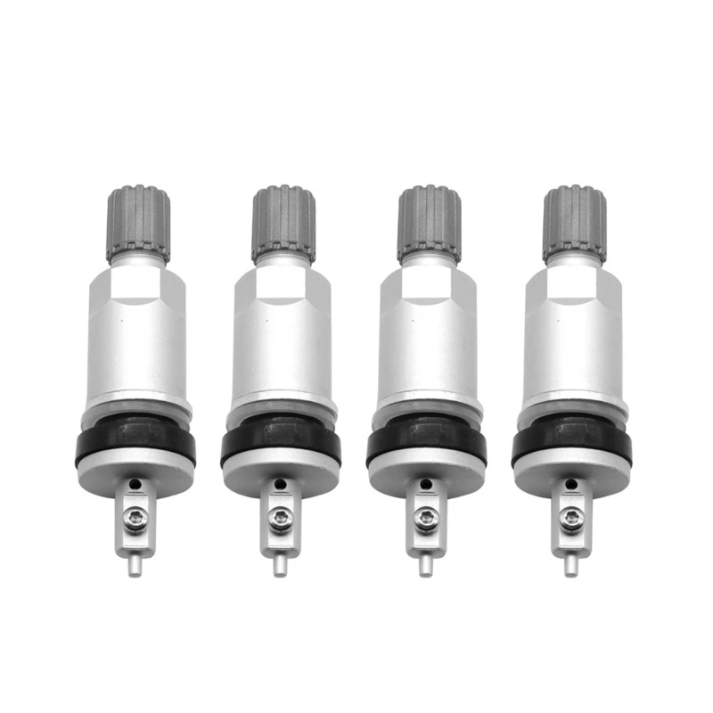 4Pcs  Auto Car Tubeless Wheel Tire Valves for Long Distance Drives Tyre Pressure Monitoring Sensor TPMS Valves Stem Repair Kit