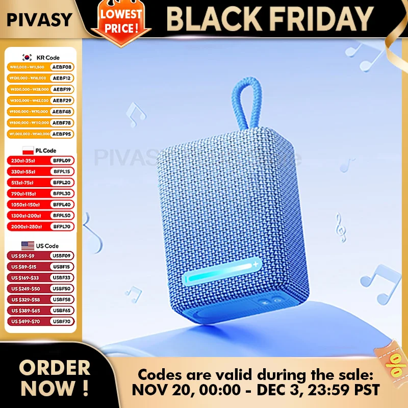 IPX6 Bluetooth Speaker 10W Mini Portable Wireless Soundbox 203g Lightweight Loudspeakers TWS Subwoofer 24H Play For Outdoor Home