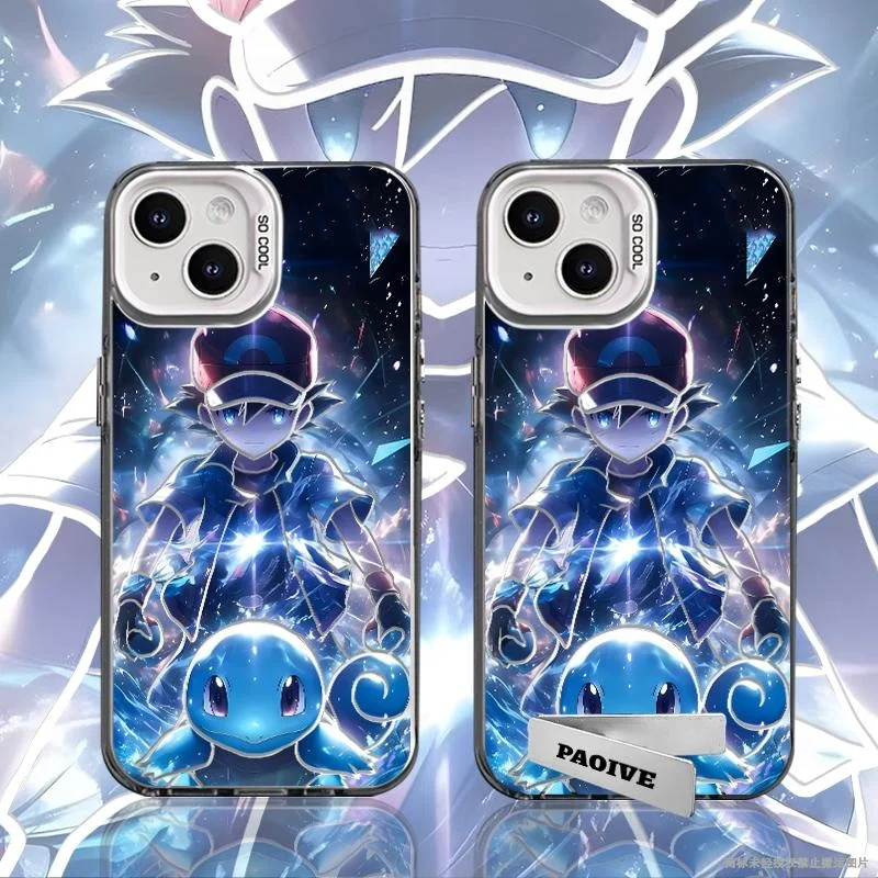 Cute Satoshi Squirtle Phone Case for Samsung Galaxy S23 S24 S25 S26 Ultra Plus for OPPO find 8 9 For vivo x300 x200 Pro Cover