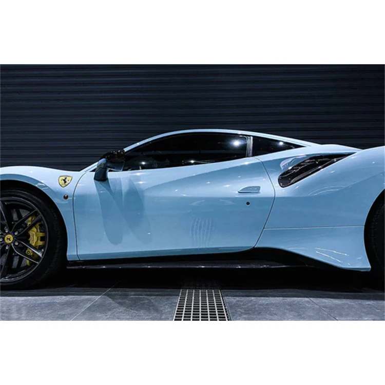 Zubehör-Bodykit für Seitenschweller aus Kohlefaser im OEM-Stil für 488 Pista oder GTB oder Spider