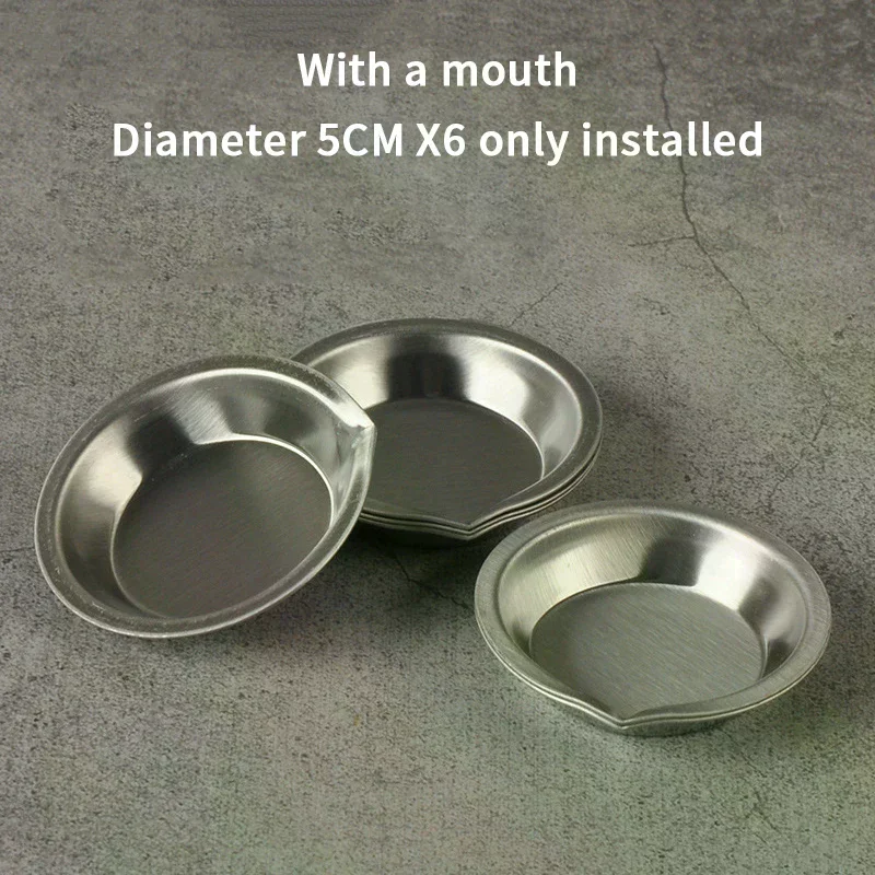 

10 шт., палитра для макияжа, маленький круглый лоток для краски из нержавеющей стали, лоток для палитры для смешивания акварельных красок для художника