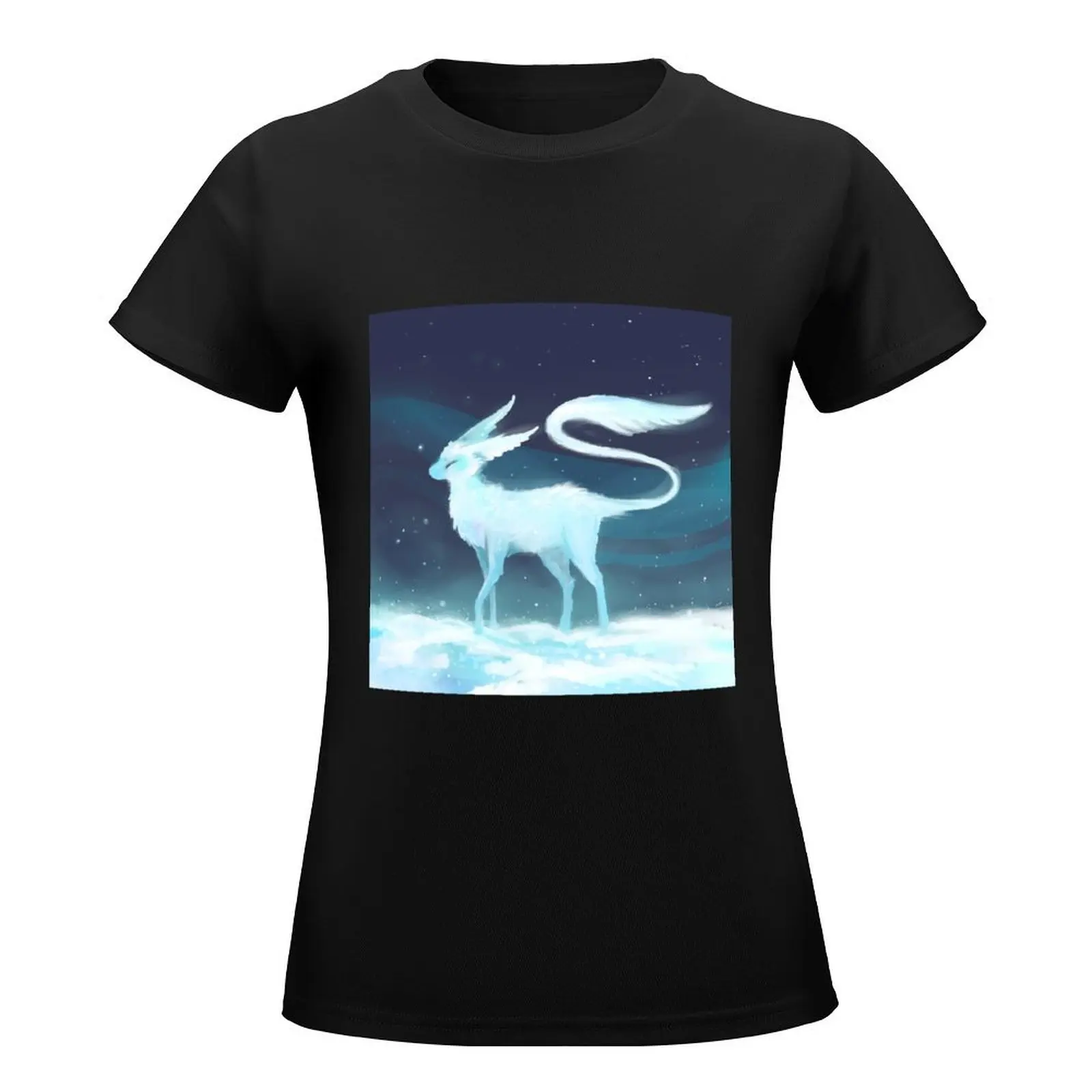 deer T-Shirt vintage clothes funny lady clothes tops white t-shirts for Women