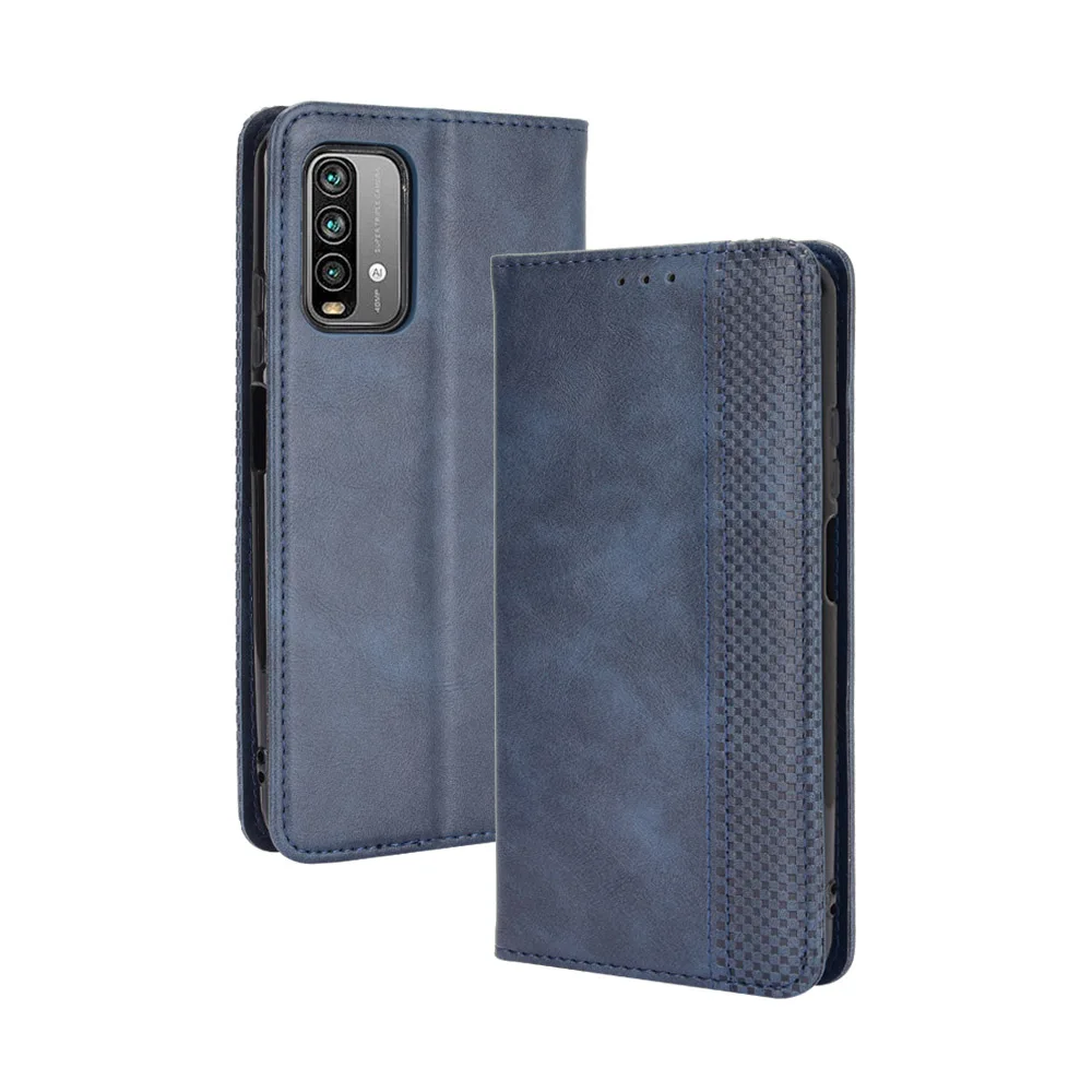 Flip Retro Style Leather Magnetic Closure Phone Cover For Xiaomi Redmi 9 Power 6.53 inch Wallet Fall prevention Phone Case