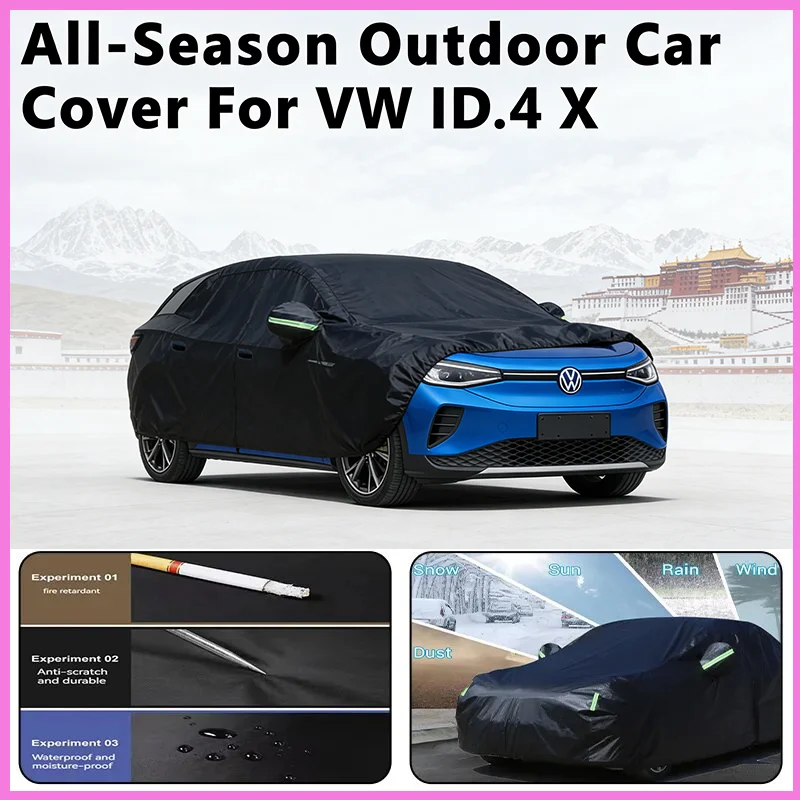 

Автомобильный чехол для VW ID.4 X — защита всего тела на открытом воздухе, водонепроницаемый, пылезащитный, термостойкий, всесезонные внешние аксессуары