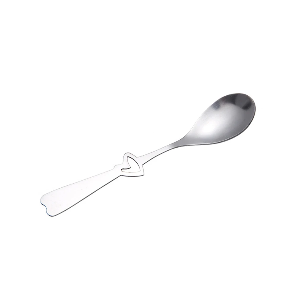 Coffee Spoon Stainless Dessert Fork Wedding Present Eating Tool Lovely Stirring Scoop Household Roof Heart Spoon
