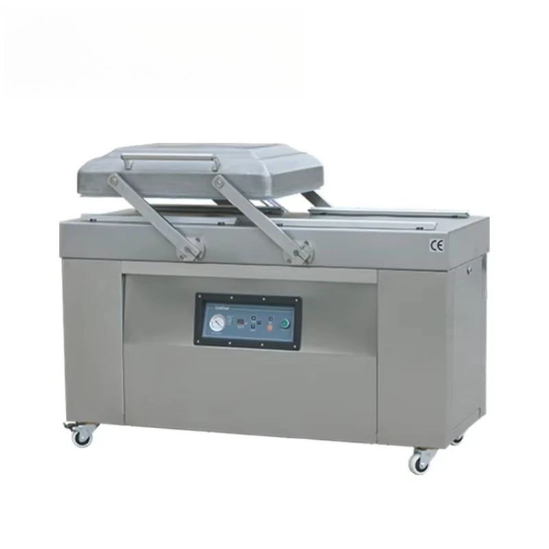 

DZ500-2SB Stainless Steel Double Chambers Food Nitrogen Vacuum Sealing Packing Machine
