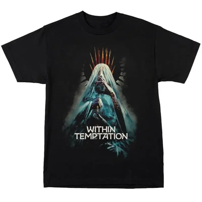 Sale Vtg Within Temptation Band Cotton Black All Size T Shirt