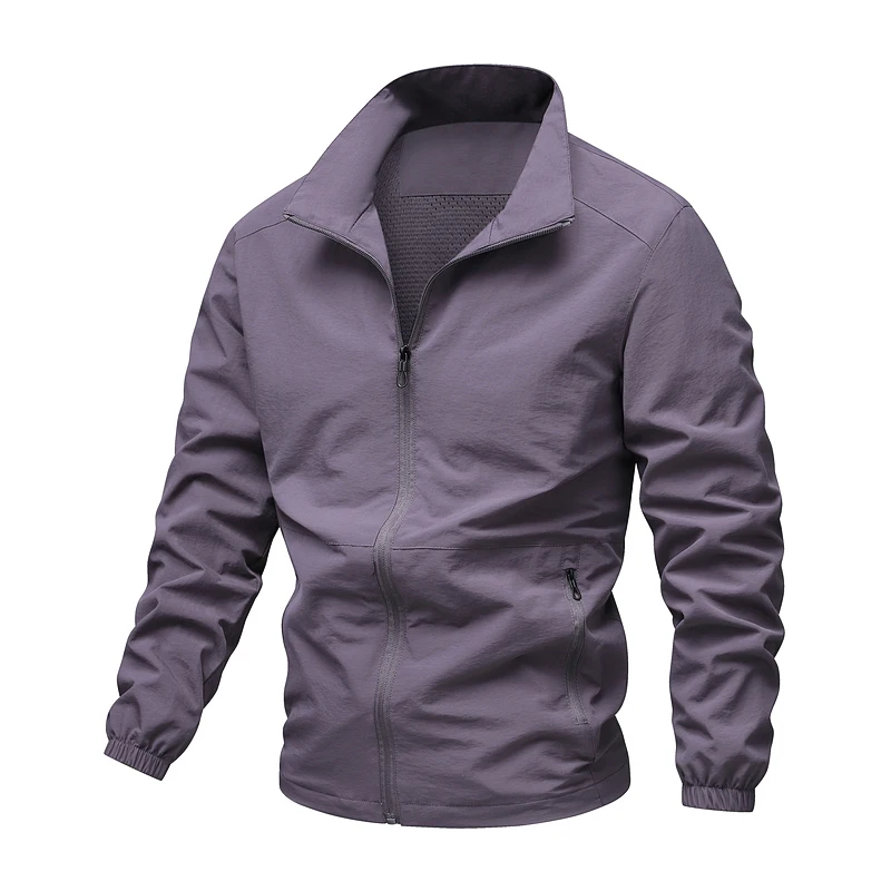 Chaqueta fina informal de una sola capa para hombre, de alta calidad y a la moda, para primavera y otoño, nueva chaqueta deportiva para exteriores