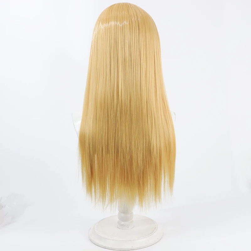 Anime Dr. Stone Ruri Cosplay Wig Halloween Party Prop Synthetic Hair Heat Resistant Fiber + Wig Cap