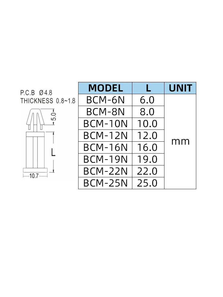 Geeignet für 4,8mm Löcher Einzel kopf Flach boden Leiterplatte Polsterung Isolation Säule Abstand Säule Isolierung Abstands halter