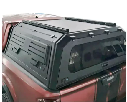 

4x4 Offroad Waterproof Aluminum Hard Top Canopy Pickup Truck Topper Camper Side Steps for Ram 1500