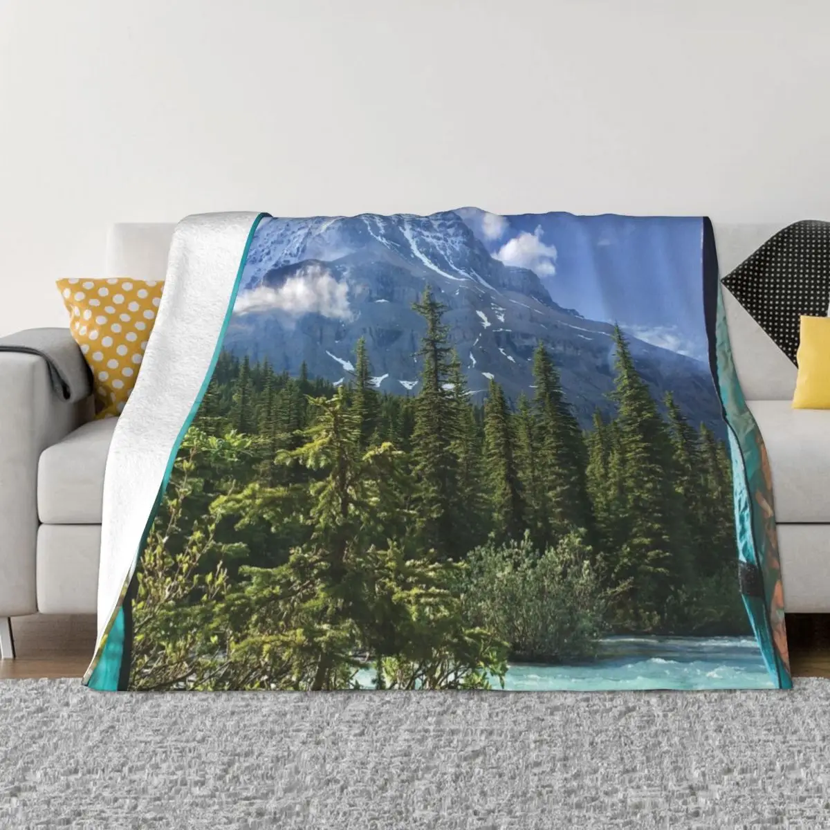 

View from the Tent Throw Blanket Decorative Sofas Picnic Blankets