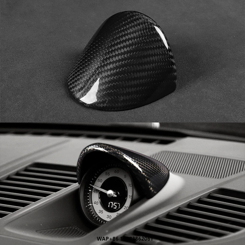 

New Style Floral Carbon Fiber Stopwatch Top Cover for Porsche 911 (992) 2019-2023