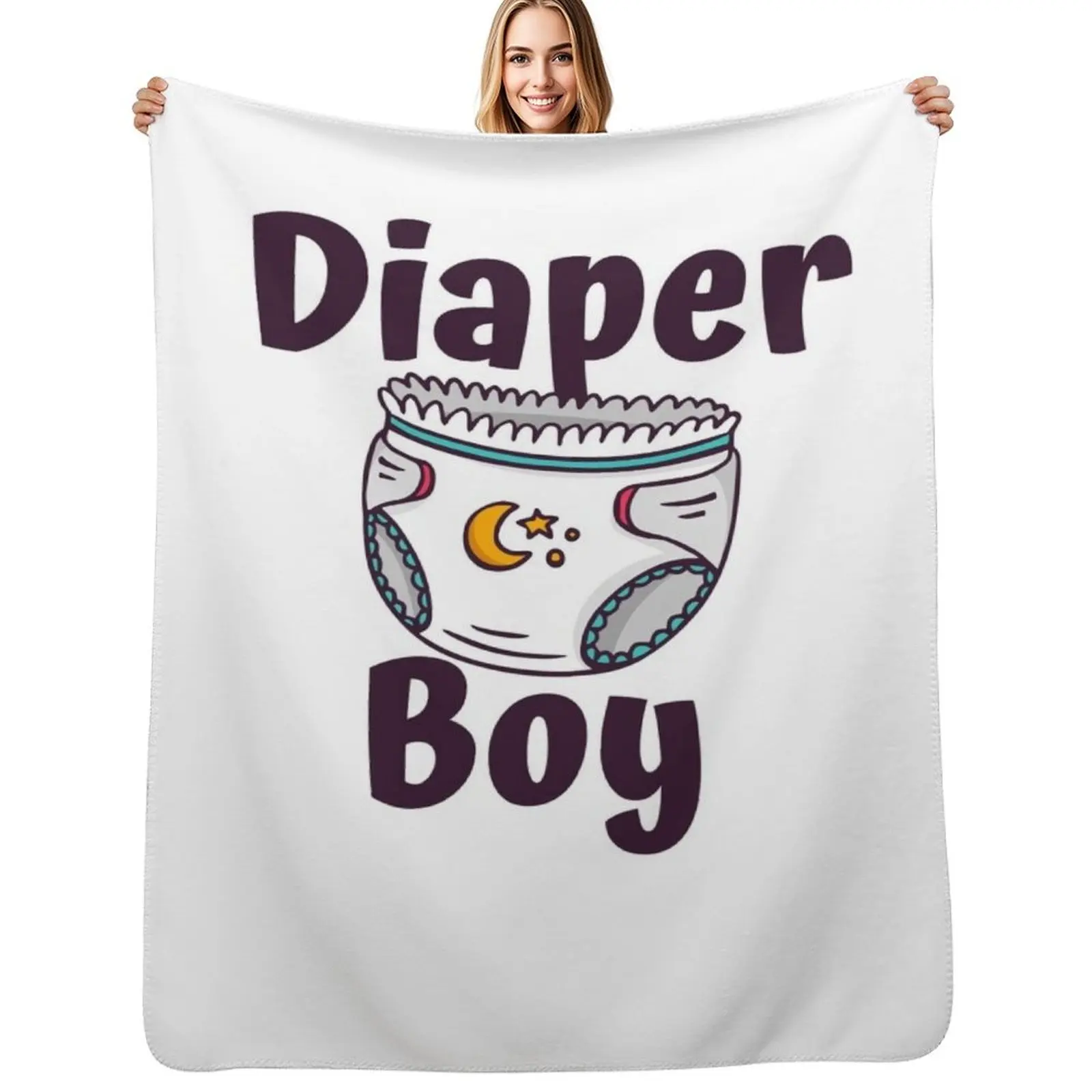 ABDL Diaper Boy DDLG adult baby diaper Throw Blanket sofa bed For Sofa Thin Comforter Softest funny gift Heavy Blankets
