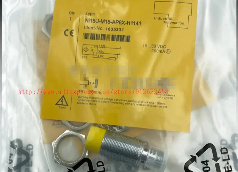 

NI15U-M18-AP6X-H1141 / NI15U-M18-AN6X-H1141 Датчик приближения