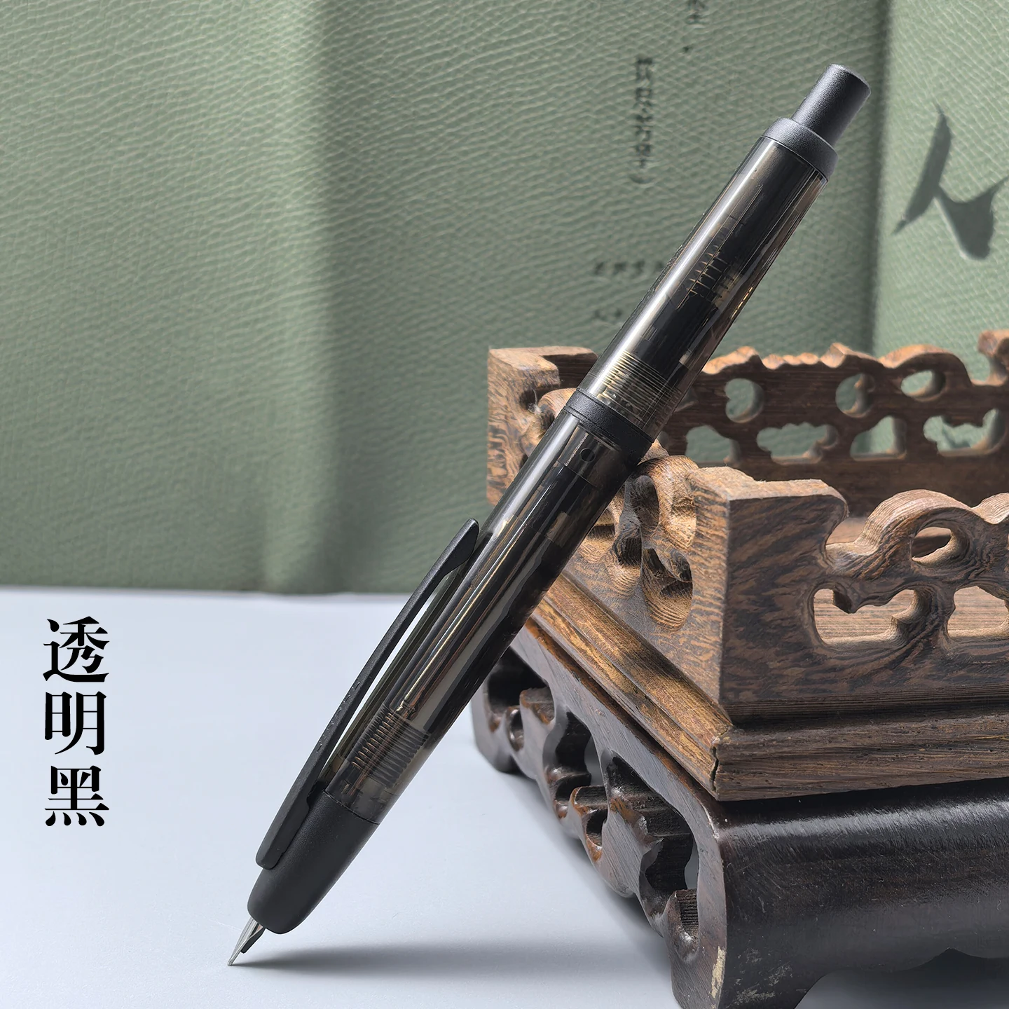 

Новая перьевая ручка JINHAO 20, выдвижное перо EF F, прозрачная черная ручка с чернилами для письма с конвертером, школьные и офисные принадлежности