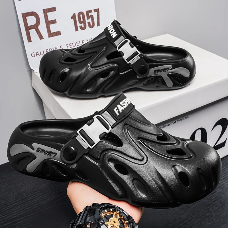 Summer New Style Unisex Outdoor Beach Camping Dual-Use Thick-Soled Daily Multi-Functional Eva Sandals