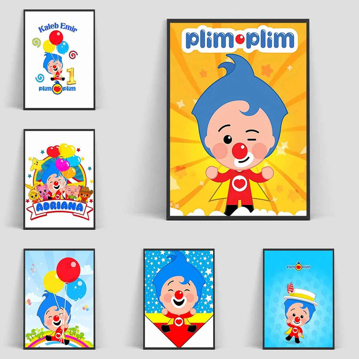 

Decoration Bedroom Decor Children's Animated Films P-Plim Cute Poster Posters for Room Picture on the Wall Decorations Vintage