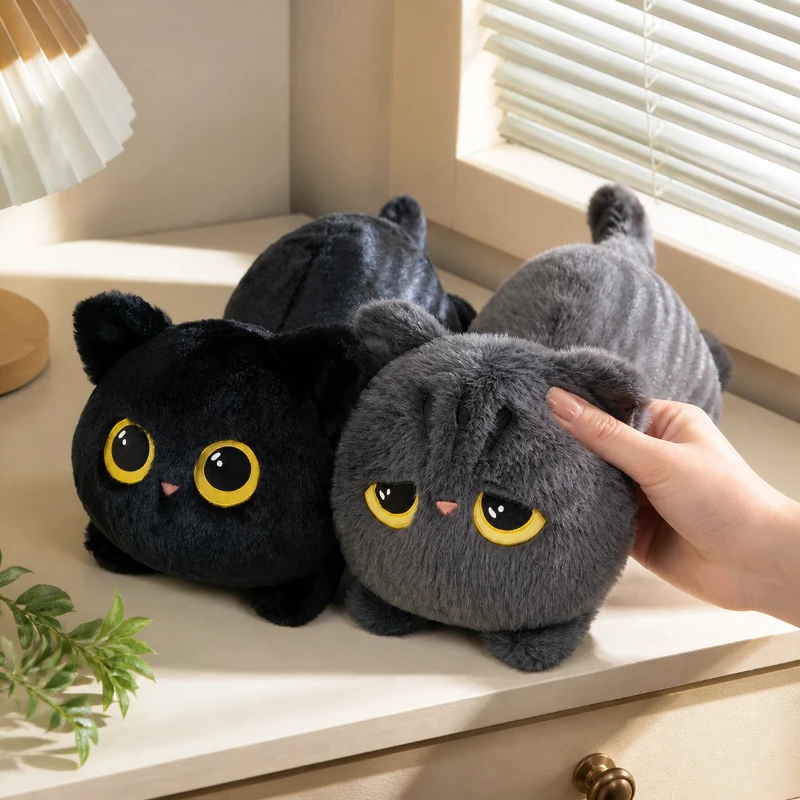 New Spot Black Cat Doll Party Cute Pillow Sofa Pillow Doll Indoor Decorations Holiday Gifts Holiday Souvenirs Meaningful Items.