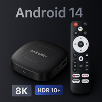 Media Player Android 14.0 Smart TV Box with Voice Remote Google Assistant 8K Streaming Netflix YouTube Support BT5.0 Set Top Box