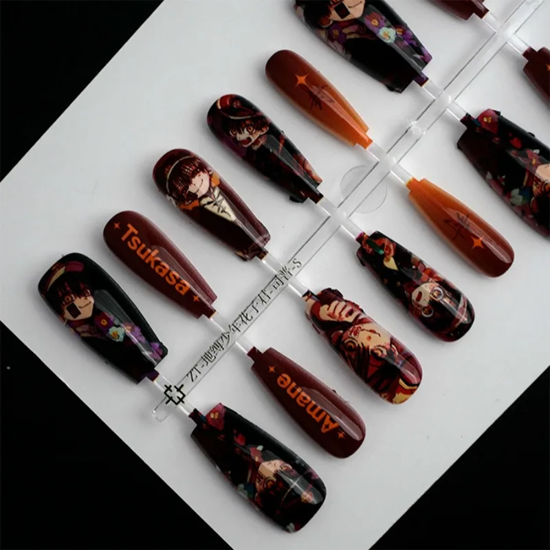 40PCS Yashiro Nene Minamoto Kou Mitsuba Cutting Edge Coveted Whimsical Anime Themed Versatile Luminous Sensational Manicure