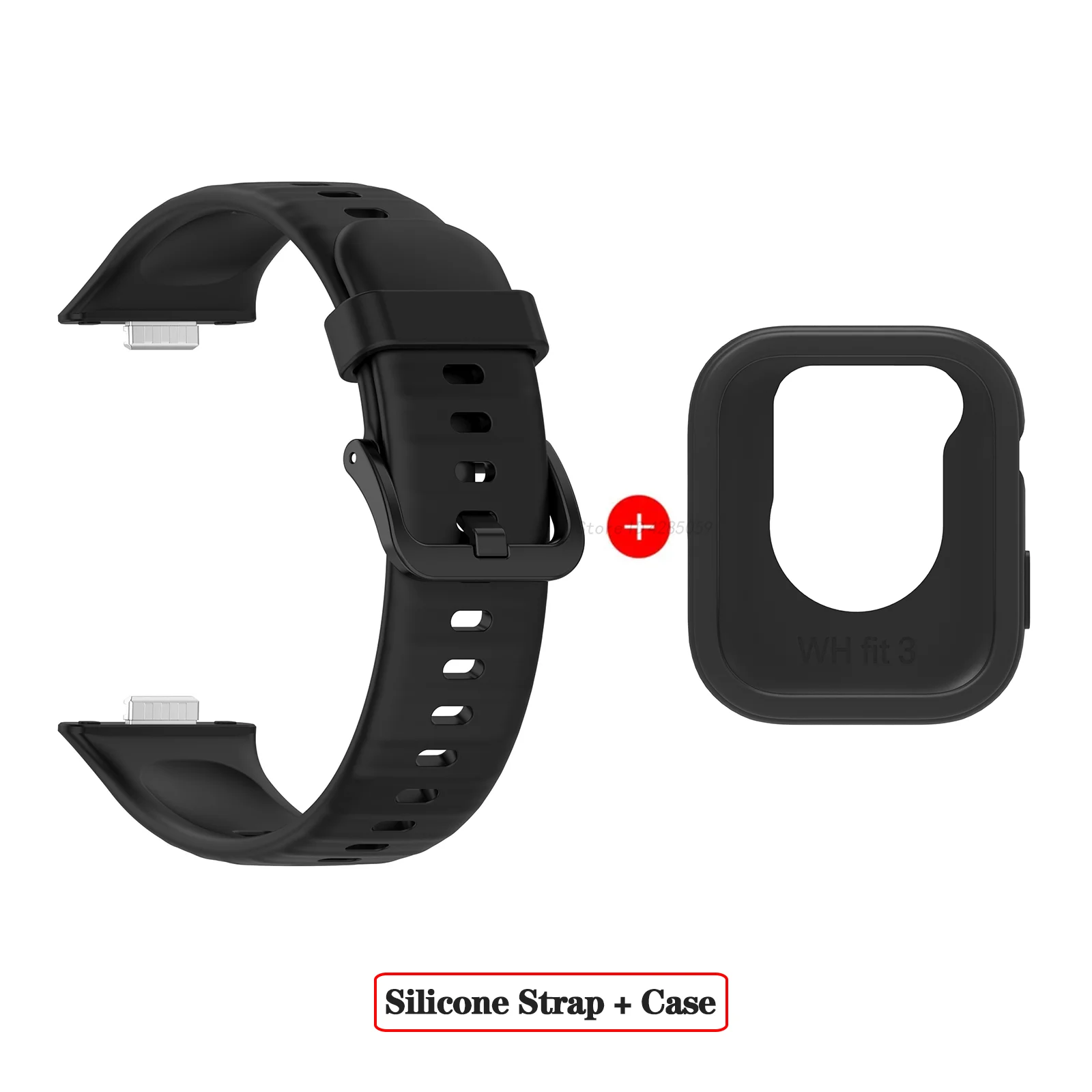 Pulseira de silicone para huawei watch fit 3, pulseira protetora de tela para huawei fit 3, acessórios de substituição para relógio
