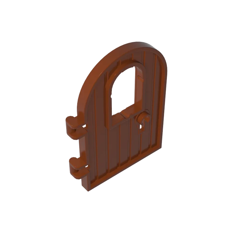 

Gobricks 10 шт. 64390 Кирпичи Дверь 1 x 4 x 6 Детали Круглый верх с окном и замочной скважиной Усиленный край Совместимый строительный блок MOC