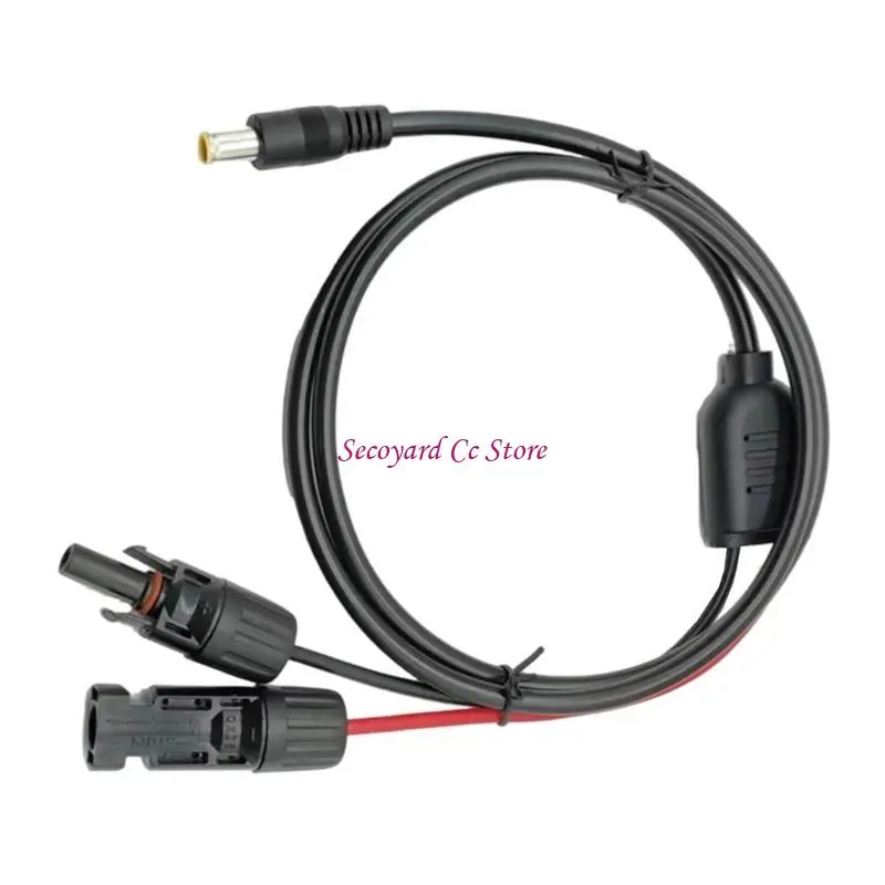 N3UC Essential Outdoor Solar Charging Cable 4 To DC7909 Power Cable Durability PVC For Reliable Power On Camping Travel Trip