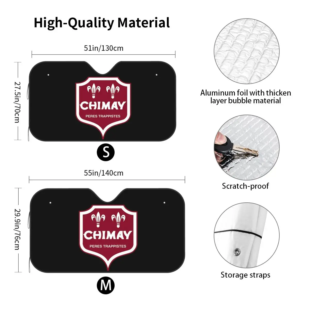 Chimay Sunshade Windscreen Car Front Windshield Window Sun Visor Accessories Covers - view 3
