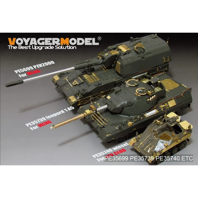 

Voyager Model Photo Etched PE35739 1/35 Scale Modern German Leopard1A5 MBT (B ver include Gun barrel）(For MENG TS-015) (No Tank)