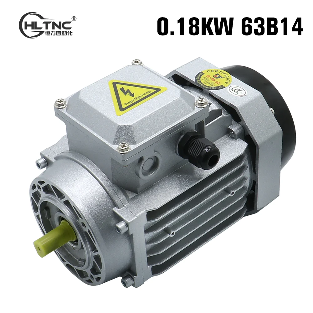 HLTNC YS Series 6324 0.18kw AC 380V 1330RPM 3 Phase Induction Asynchronous Motor With Aluminum Engine Housing And 63B14 Flange