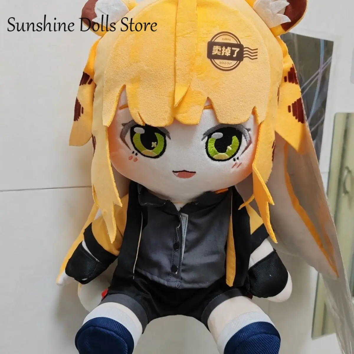 

Cute Ju Fufu Zenless Zone Zero Cartoon Character Cotton Doll Plushie Game Sitting Posture Plush Toys 40cm Change Clothes Mascot