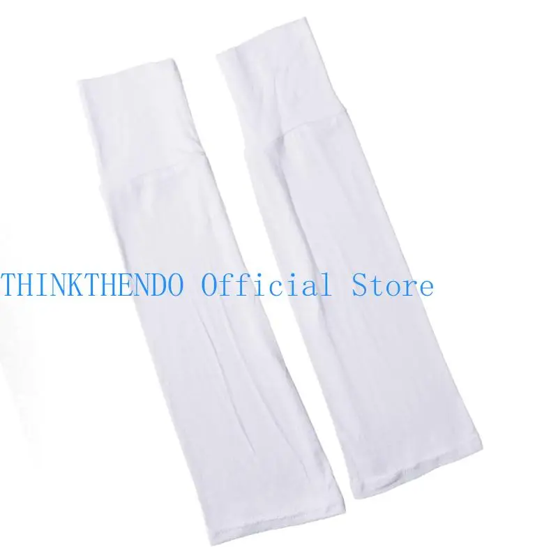 

652F Soft Cotton Long Fingerless Gloves Stretchy Arm Sleeves for Women Everyday Wear with Sun and Various Activity